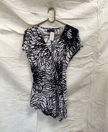 Black and White Floral Dress