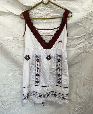 White Embroidered Top