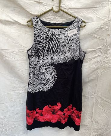 Black and White Floral Dress
