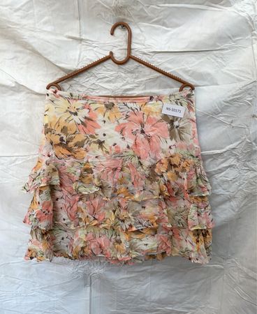 Floral Ruffle Skirt