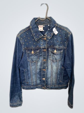 Megusto Denim Studded Denim Jacket