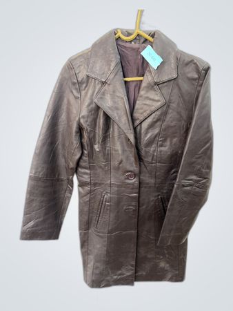 Brown Leather Coat