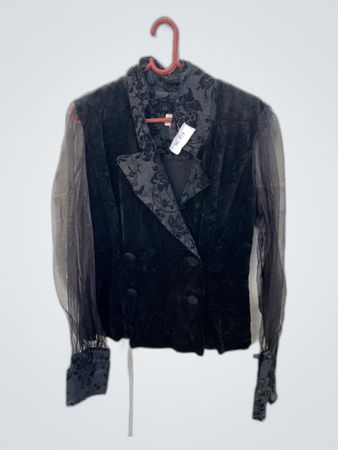 Cockney Rebel Black Floral Jacket