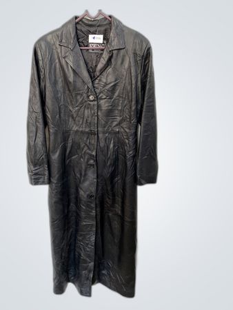 Black Leather Coat