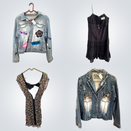 Basic Dresses+Denim Jacket Mix(FV 173)