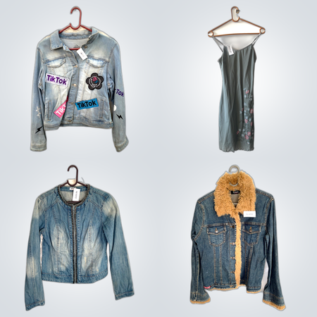 Relaxed Fit Dresses+Denim Jacket Pack(FV 166)
