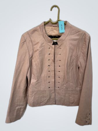 Riu Tan Leather Jacket