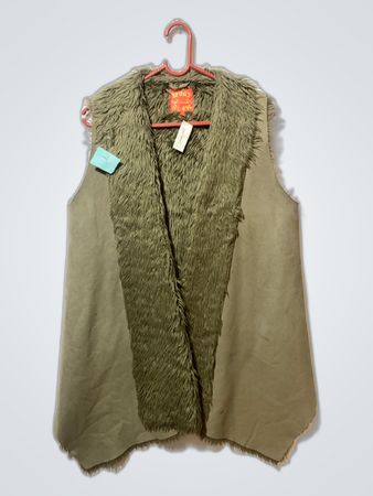 Furry Green Vest