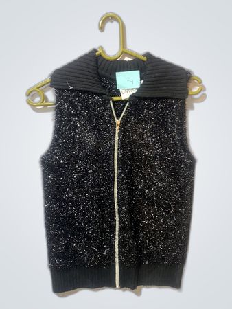 Black Sparkly Vest