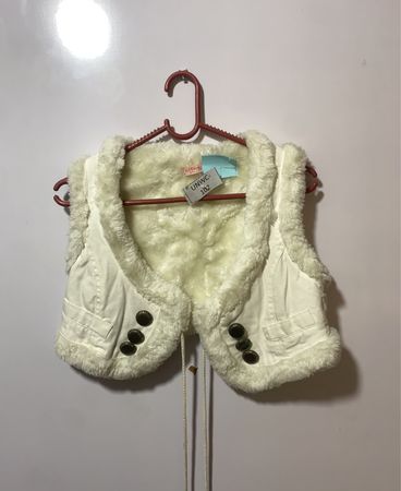 White Fur Vest