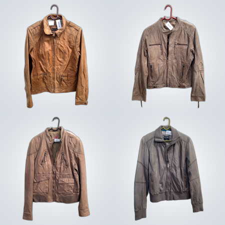 Brown Leather Jackets Bundle