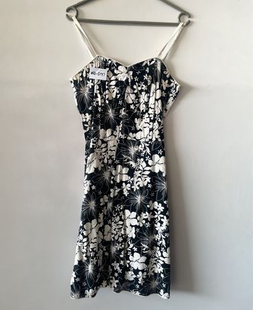 Black and White Floral Dress