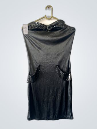 Black Sequined Dress