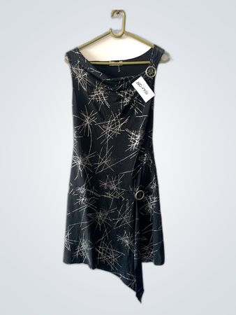 Black and White Patterned Dress