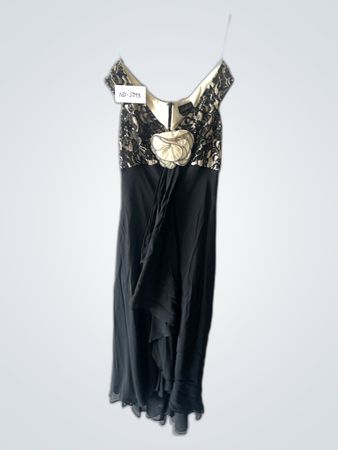 Black and Gold Lace Dress