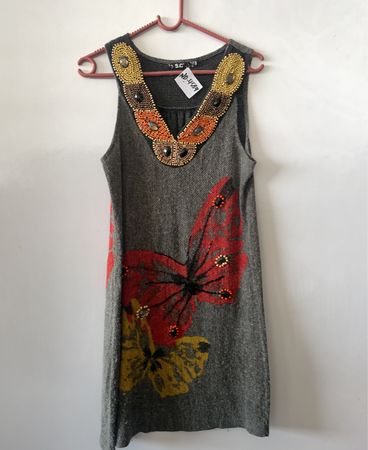 Gray Butterfly Dress