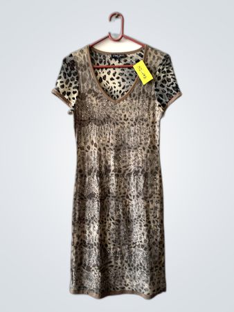 Etincelle Couture Leopard Print Dress