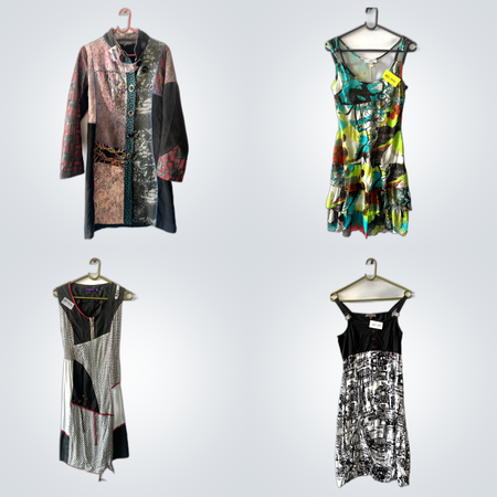 Relaxed Fit Dresses+Afghan Coats Sets(FV 168)