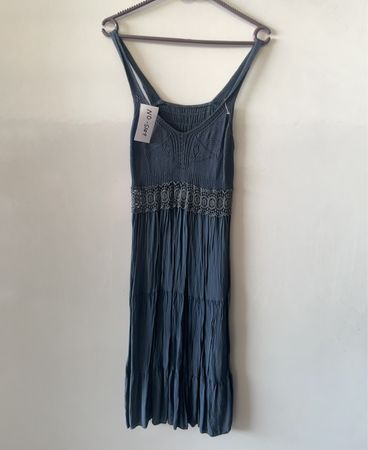 Blue Knit Dress