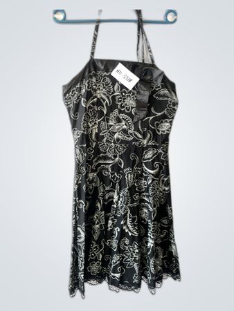 Black and White Floral Dress