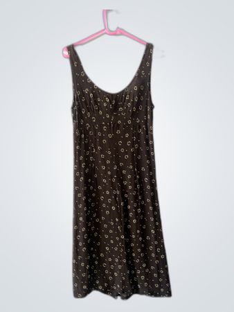 Brown Floral Dress