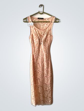 Peach Lace Dress
