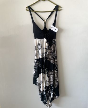 Black and White Floral Dress