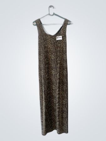 Brown Patterned Dress