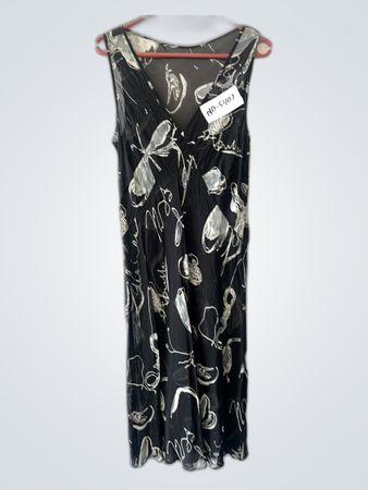Black and White Butterfly Dress