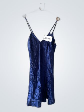 Blue Satin Dress