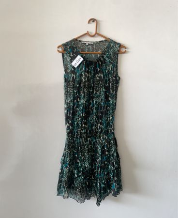 Patrick Brest Blue and Black Dress
