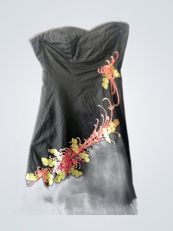 Black Embroidered Dress