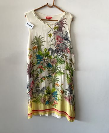 Berhy Tropical Print Dress