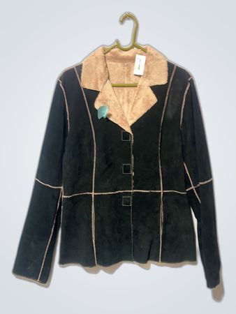Black and Beige Plaid Jacket