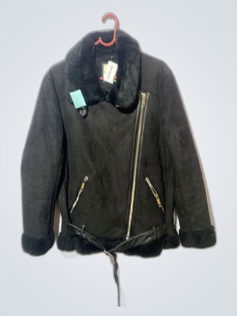 Black Fur-Lined Jacket