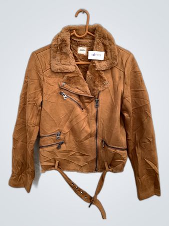 Brown Faux Fur Jacket