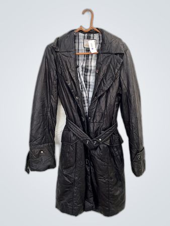 Mira Black Puffer Coat