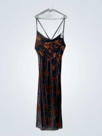 Vestido Floral Preto