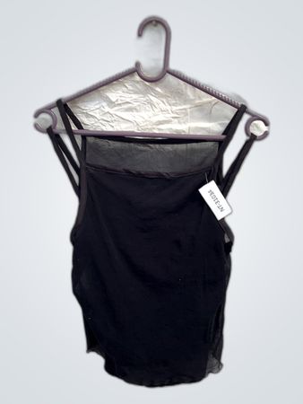 Black Mesh Top