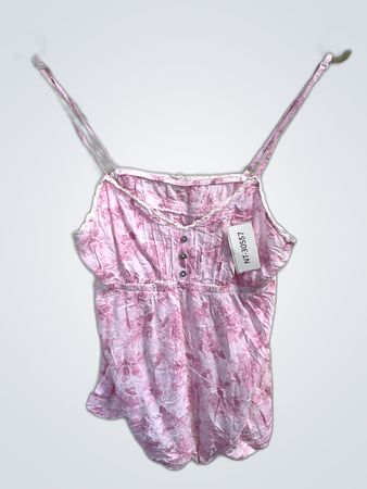 Pink Floral Romper