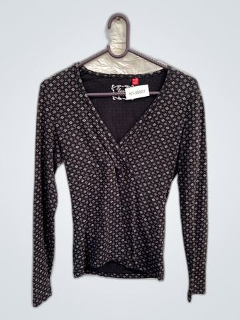 Esprit Black Polka Dot Wrap Cardigan