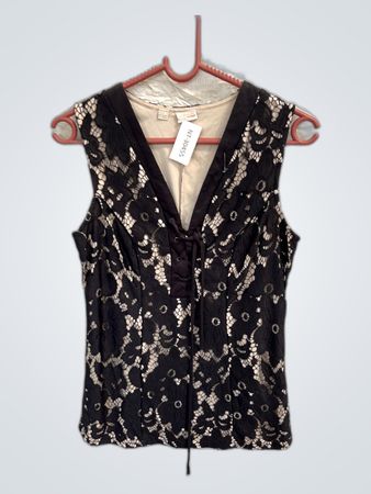 Black Lace Vest