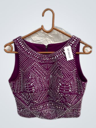 Beaded Purple Top