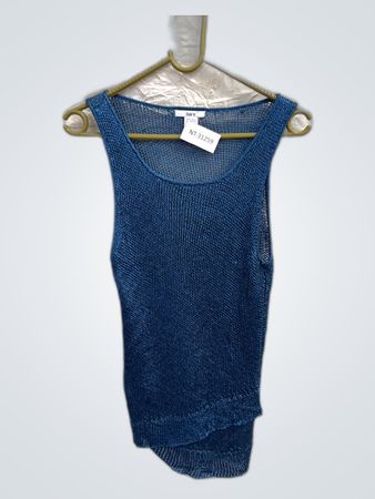 Blue Knit Tank Top
