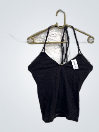 Black Crochet Top