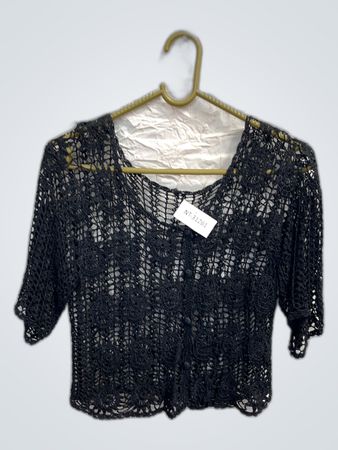 Black Crochet Top