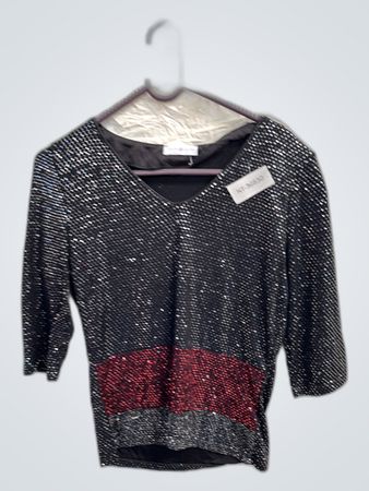 Cache Sequined Top