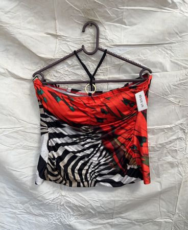 Blouse with Zebra and Floral Print
