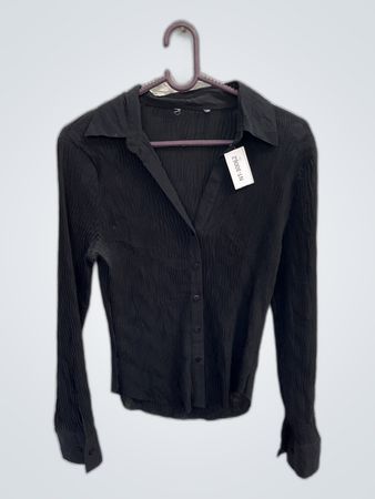 Black Long Sleeve Button Down Shirt