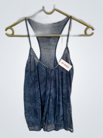 Blue Paisley Camisole
